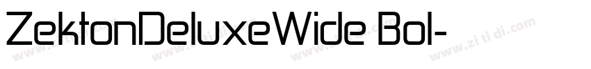 ZektonDeluxeWide Bol字体转换